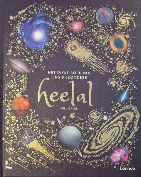 De kaft van Het dikke boek van ons bijzondere heelal