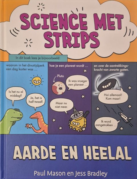 De kaft van Science met strips: Aarde en heelal