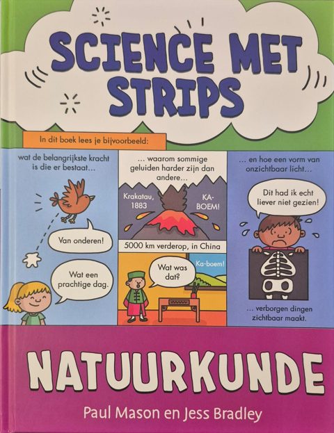 De kaft van Science met strips: Natuurkunde